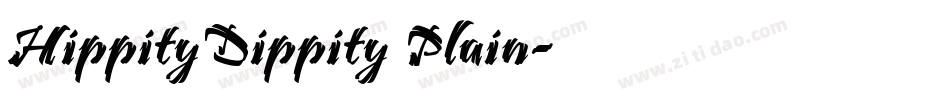 HippityDippity Plain字体转换